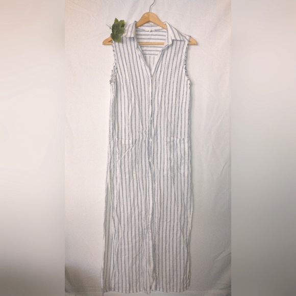 A Loves A Dresses & Skirts - A Loves A Striped Sleeveless Maxi Summer Beach Dress Anthropologie Dillards XS
